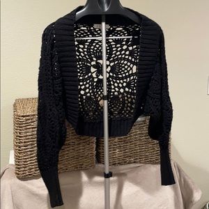 Wool/Acrylic Knit Shrug